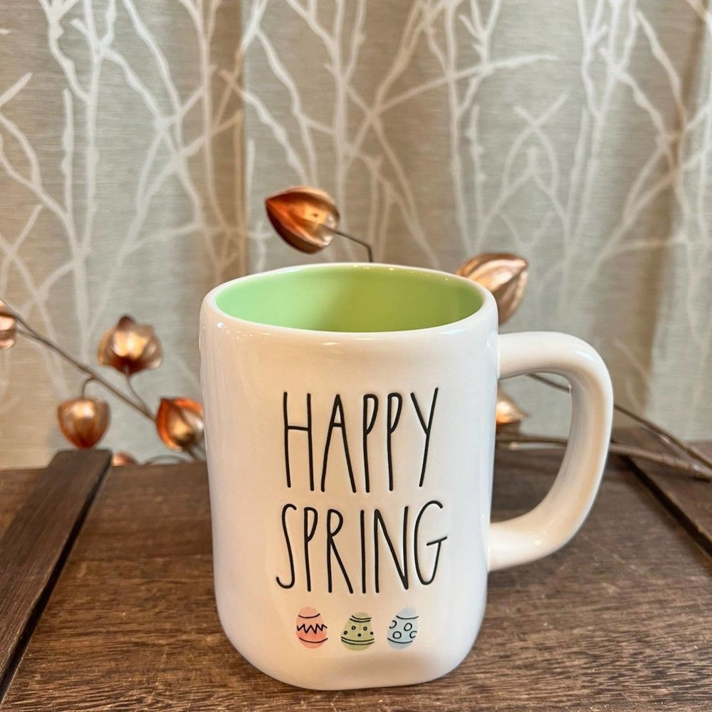 RAE DUNN SPRING EASTER EGG COFFEE MUG NEW HTF RD KITCHEN HOME